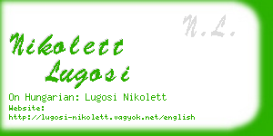 nikolett lugosi business card